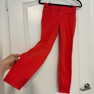 J Brand Red Skinny Jeans 25